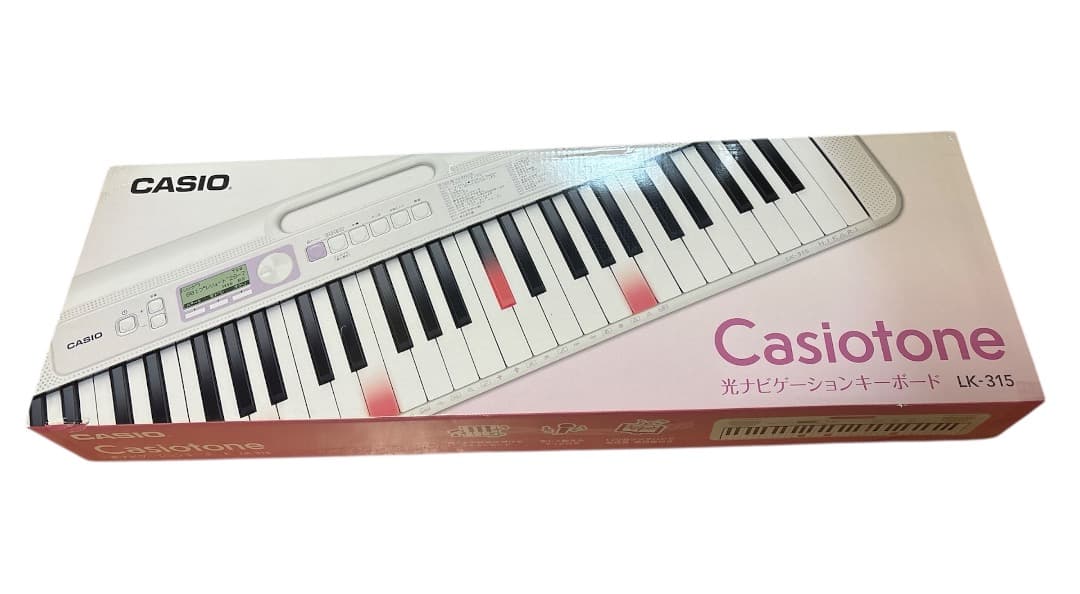 CASIO　カシオ　キーボード　LK-315　61鍵盤　光ナビゲーション
