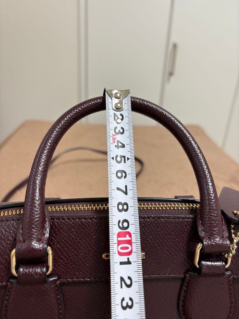 Coach バーガンディ ハンドバッグ ショルダーバッグ