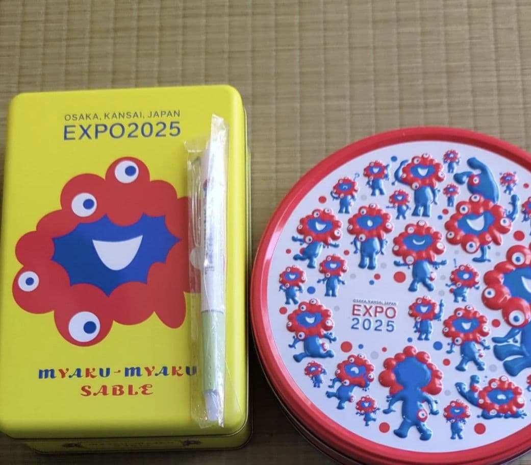 EXPO2025 MYAKU-MYAKU 缶とペンセット