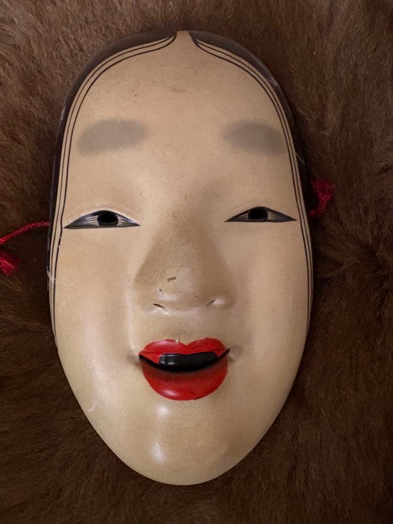能面 伝統的な日本の工芸品　陶器　Japan 骨董　ビンテージ　レトロ
