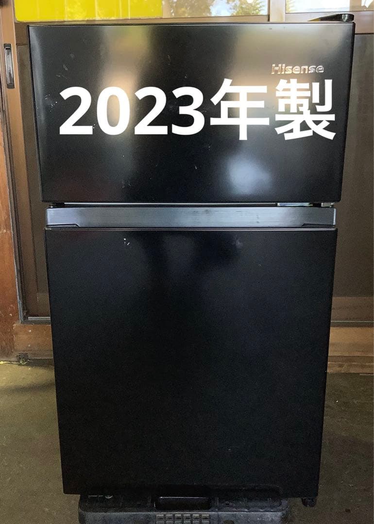 【高年式】2ドア冷蔵庫 ハイセンス HR-K91HB 87L 2023年製 黒