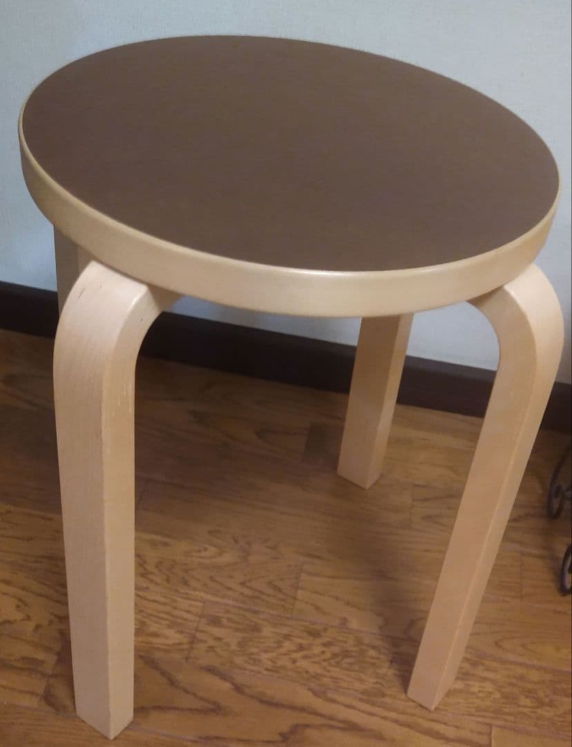 無印良品 artek E60 スツール 4本脚 ブラウン