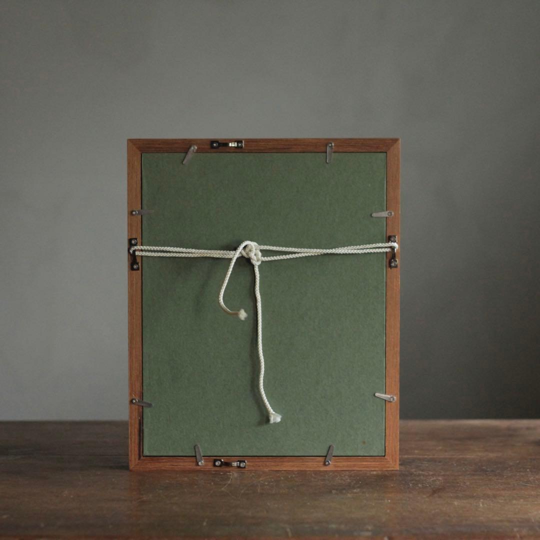 古い 背守り 刺繍 額装 古道具 アンティーク