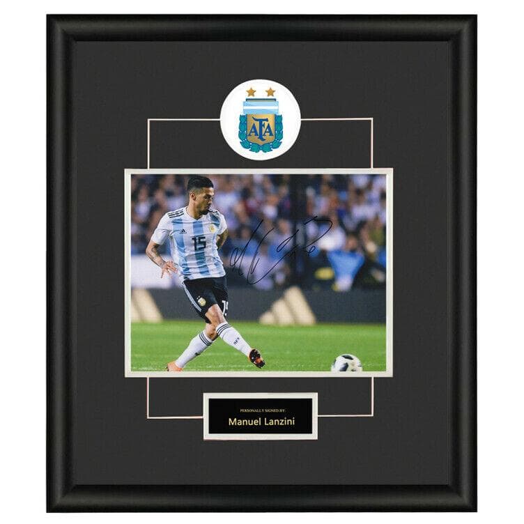 直筆サイン入り写真 マヌエル・ランシニ サッカーアルゼンチン SA鑑定済