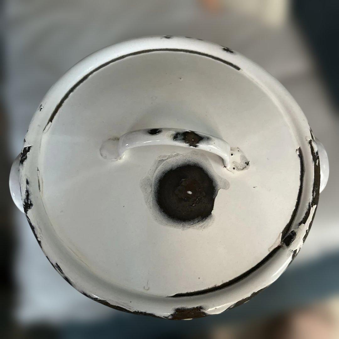 ⭐︎イギリスアンティークホーロー製フラワーキャニスター⭐︎