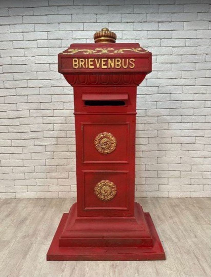 【東京都内23区配送無料】アンティーク 1900年　オランダ　公共　郵便　ポスト