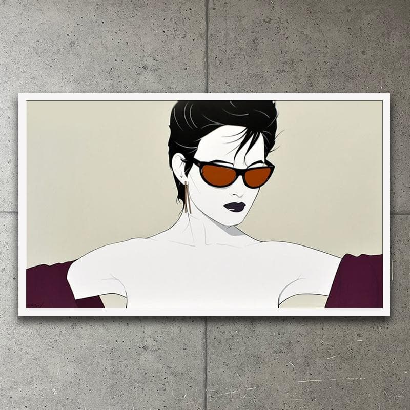 額装済/ゴールドサングラス（パトリック ナーゲル）/アートポスター