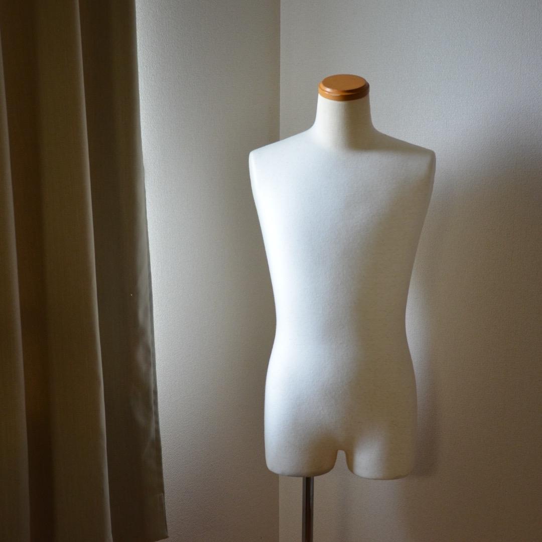 メンズトルソー ホワイト ファブリック