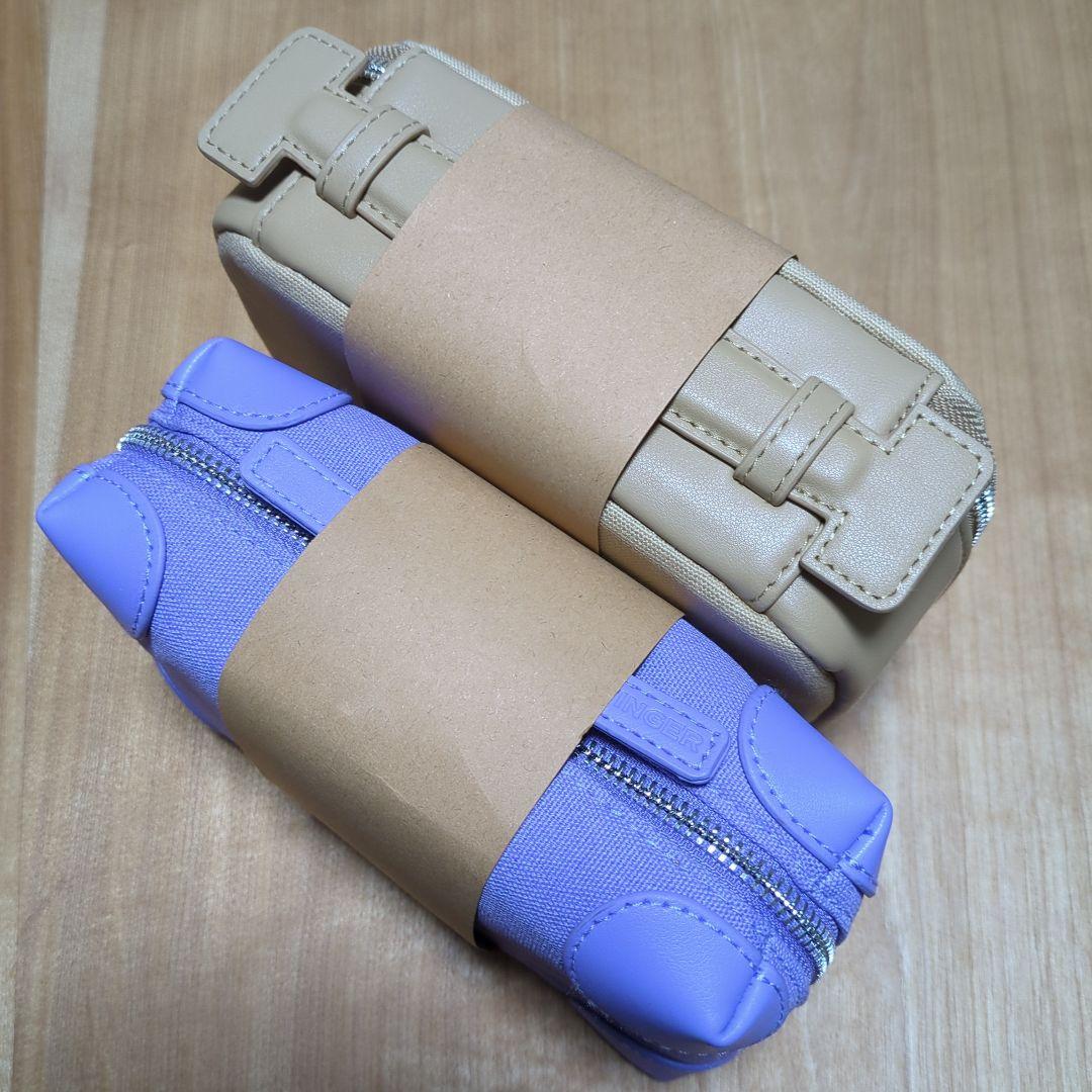 ETTINGER 旅行用化粧品セット ベージュ＆紫