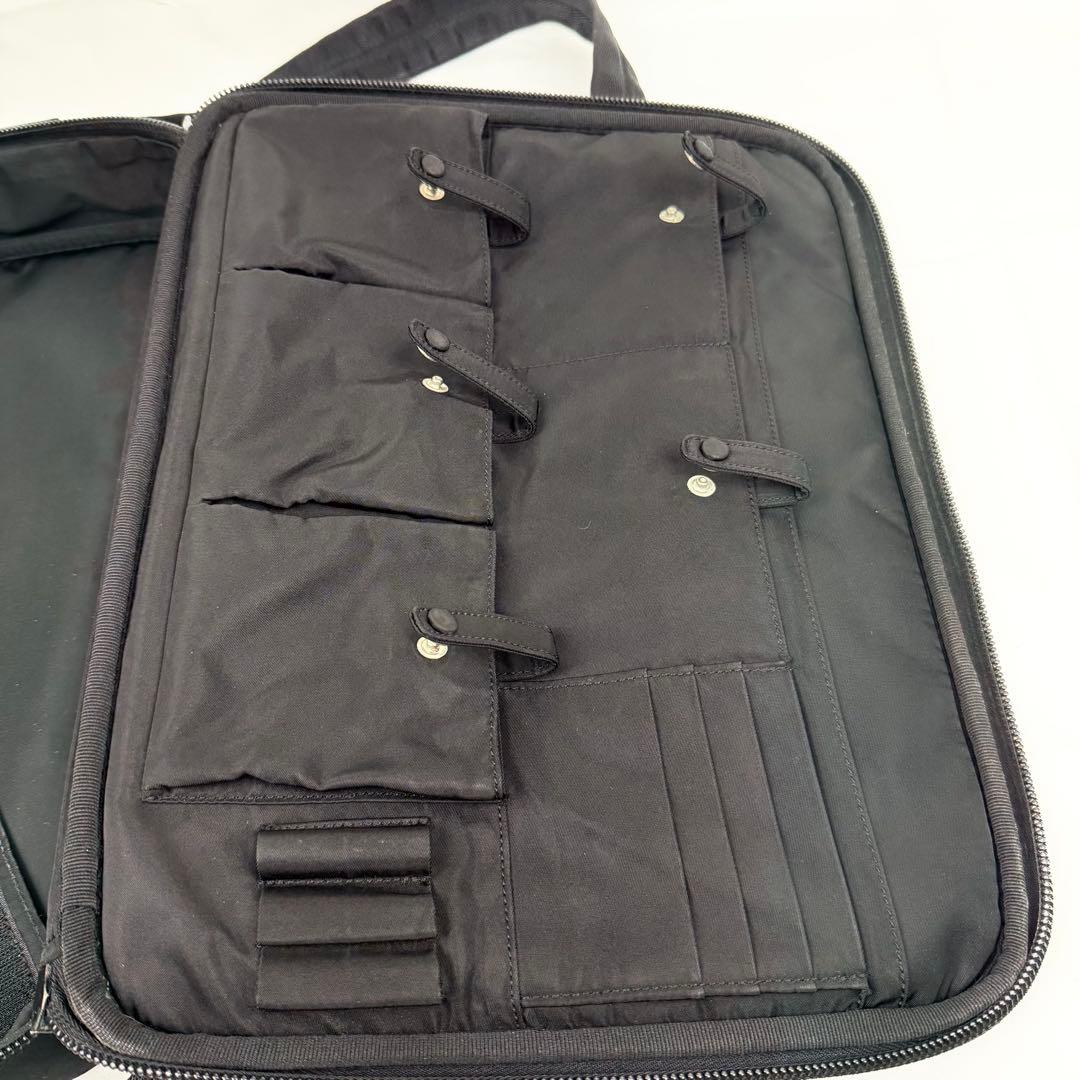 PRADA ビジネスバッグ 2way テスートナイロン レザー 三角ロゴ 黒