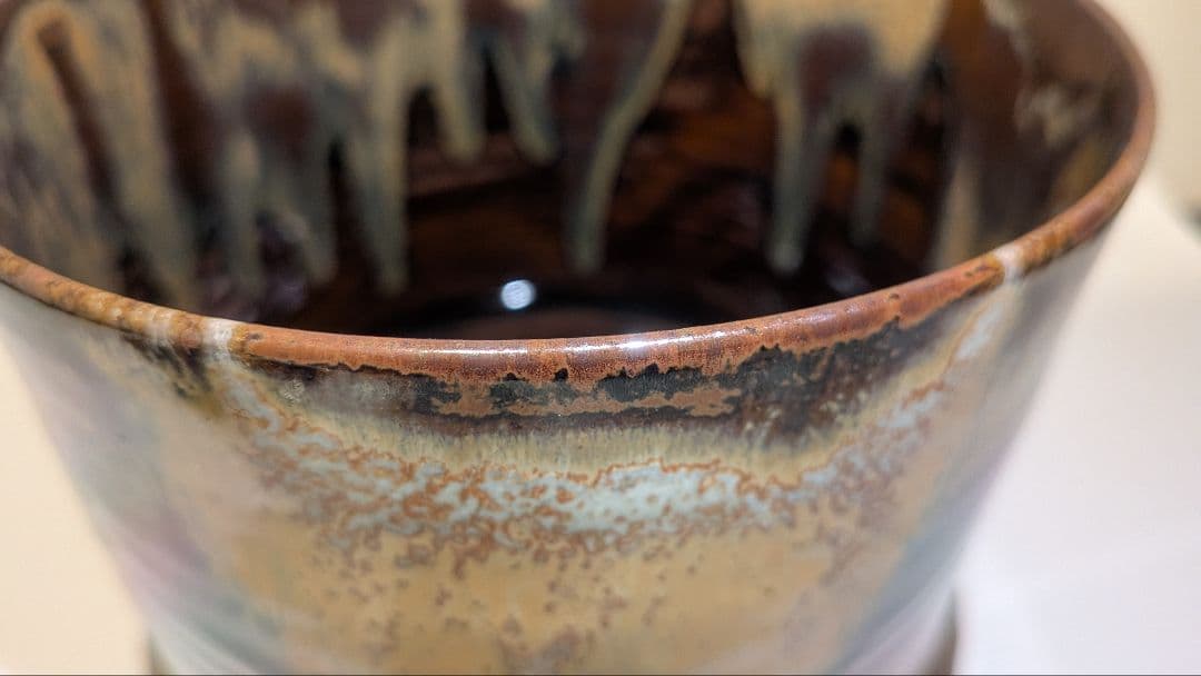 『鬼丸碧山』高取焼　水指　雪山窯　茶道具　共箱共布