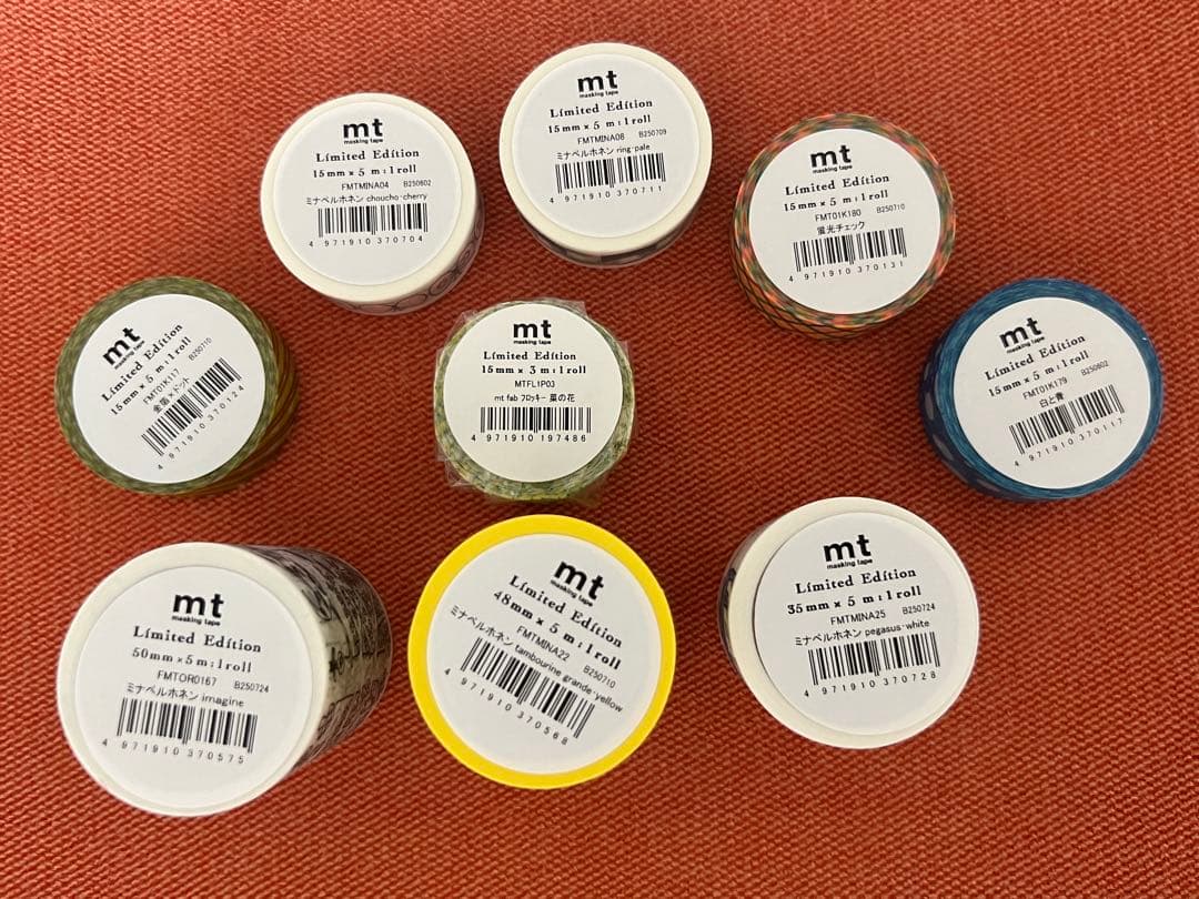 mtlab 復刻マスキングテープ ミナペルホネン 9個セット