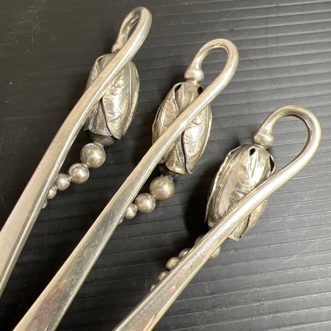 ジョージジェンセン激レア品ブロッサムsterling925スープスプーン6本共袋