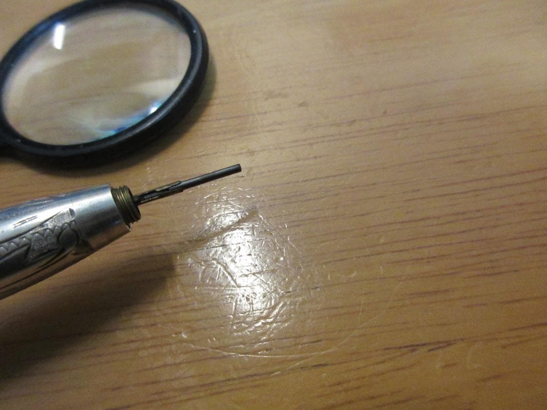 [山崎商店] ホシエス 唐草 銀軸 二色 シャープペンシル 1.1mm