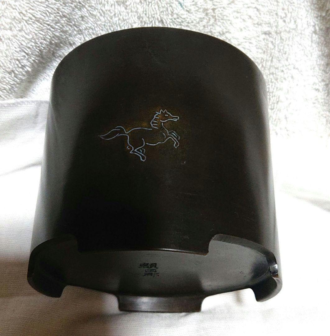 銅製火入れ2個セット 動物彫刻付きA448