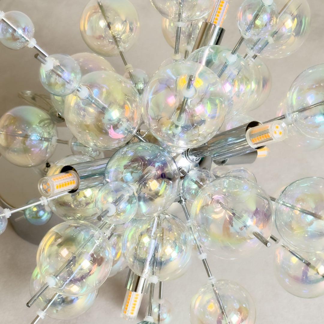 BALLON mini バブルシャンデリア ペンダントライト オーロラシルバー