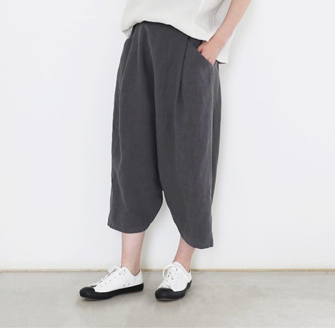 エヴァムエヴァ evam eva リネンサルエルパンツ