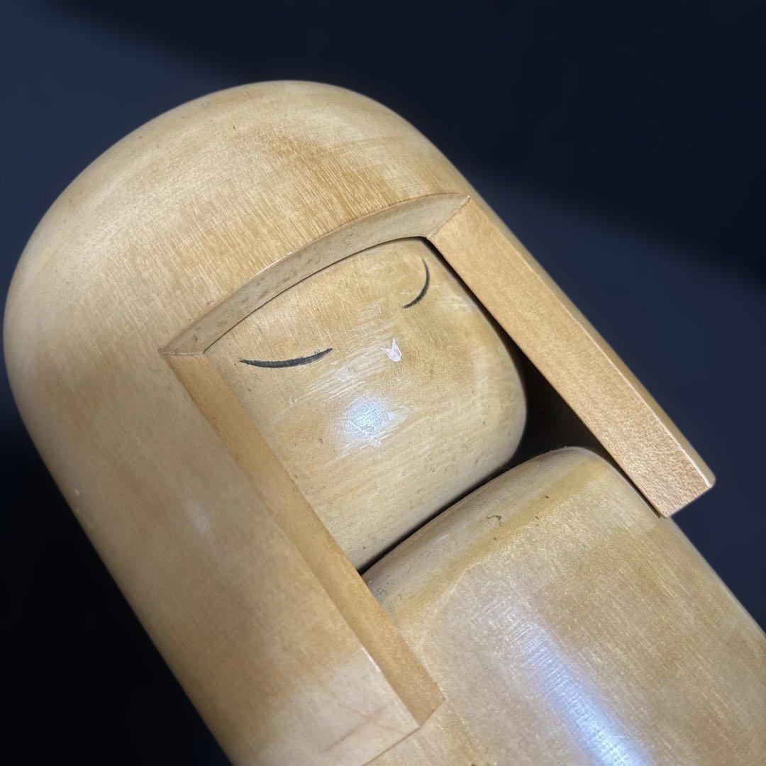 石田とみお作 童女 近代名作こけし 26センチ