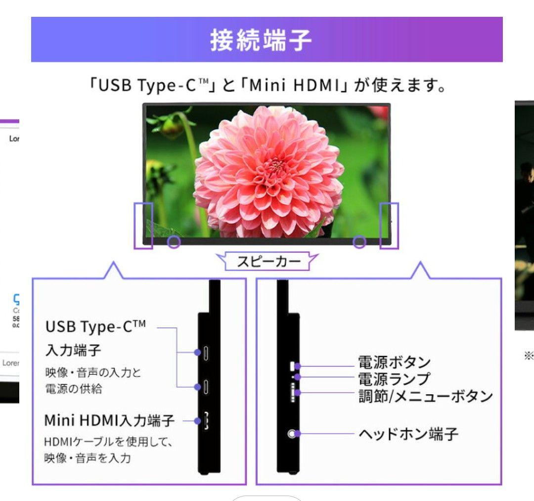 R7年アイリスオーヤマ ポータブルモニター DP-EF184S-B 18.5型
