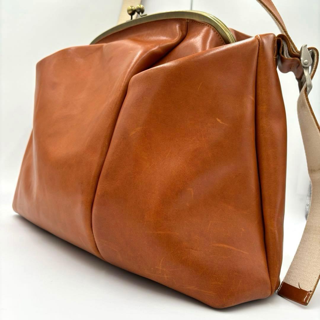 【ayat】macro mauro GANMA がま口 ショルダーバッグ