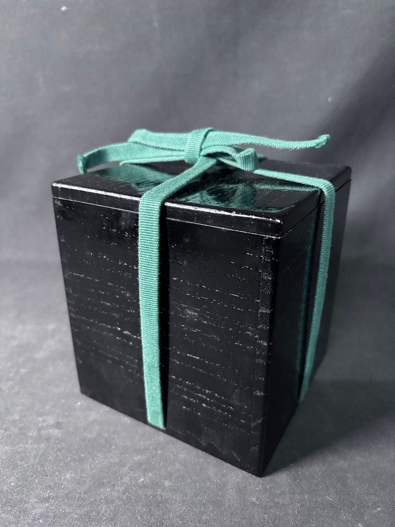 送料無料　鵬雲斎　花押　蒔絵　輪島塗　塗師　駒澤徹造　松波平棗　茶道具　二重箱