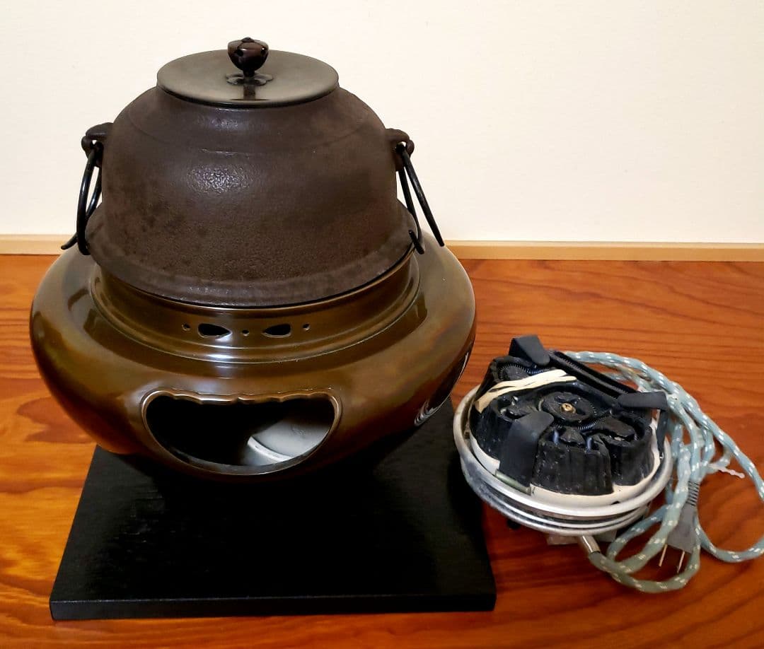 風炉 電熱器 茶釜 風炉釜 野々田電熱器 敷板 茶道具 お点前道具