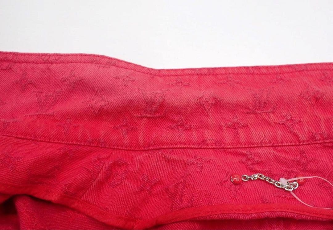 ルイヴィトン　ジャケット ブルゾン シングル　赤　サイズ52