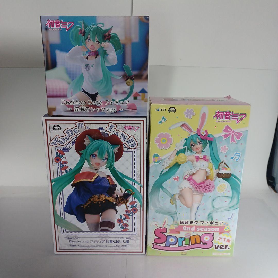 初音ミク フィギュア　デスクトップキュート　猫　長靴を履いた猫　イースター