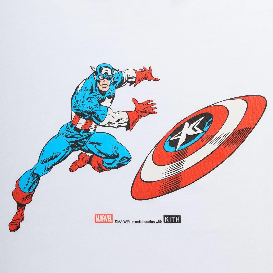 トップス Marvel Kith Captain America Vintage Tee