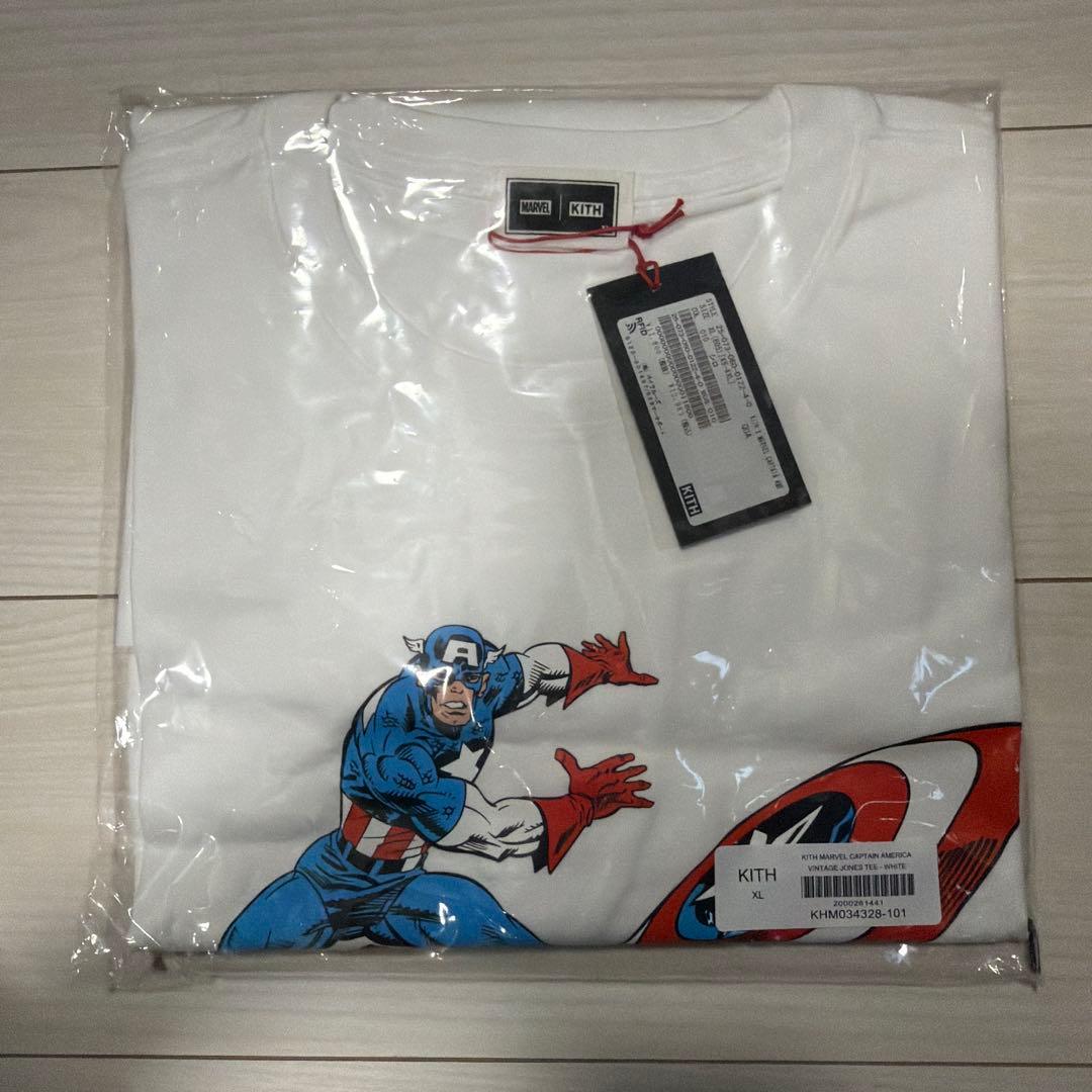 トップス Marvel Kith Captain America Vintage Tee