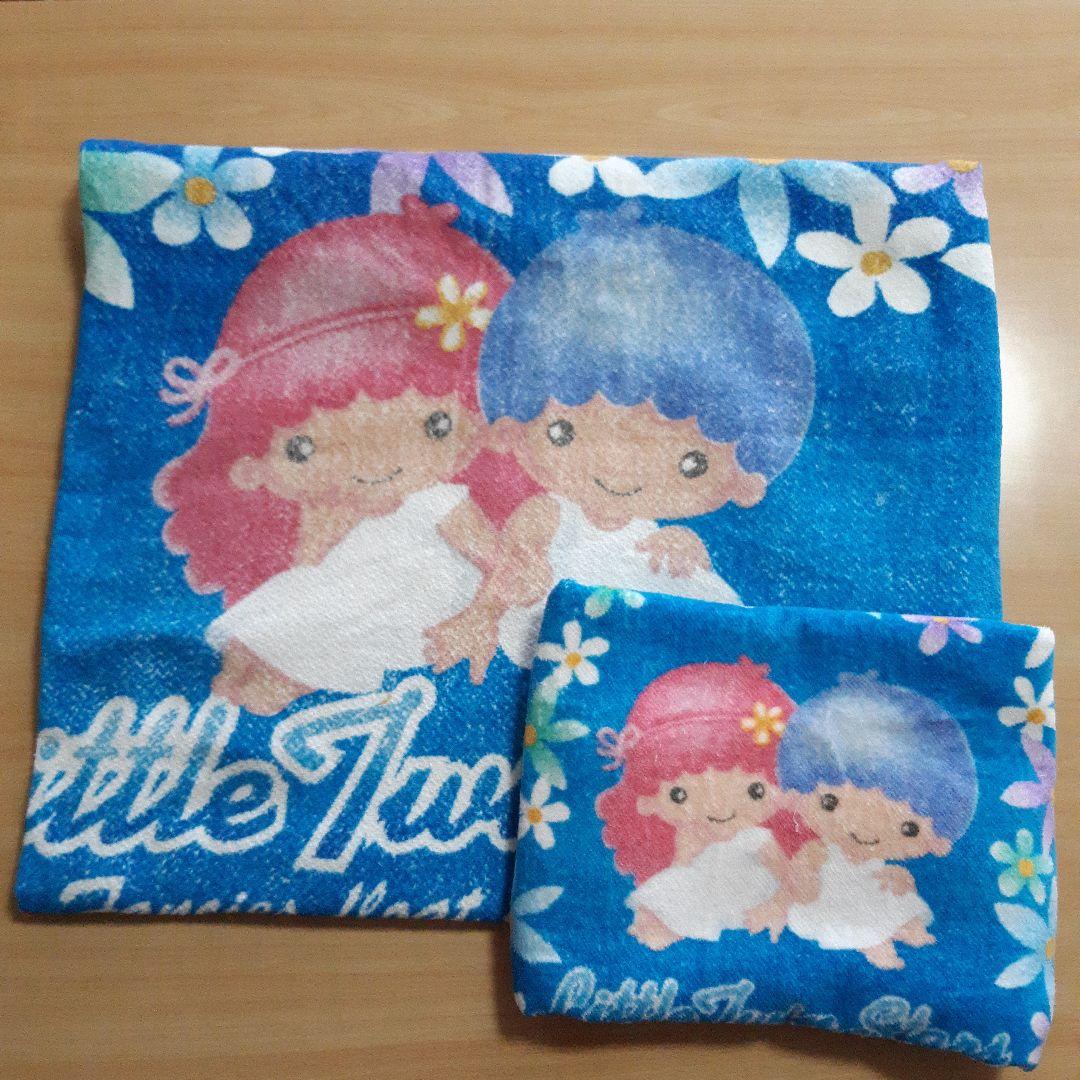 キキララ　ビックタオル　フェイスタオル　2002年レトロ　希少　中古品