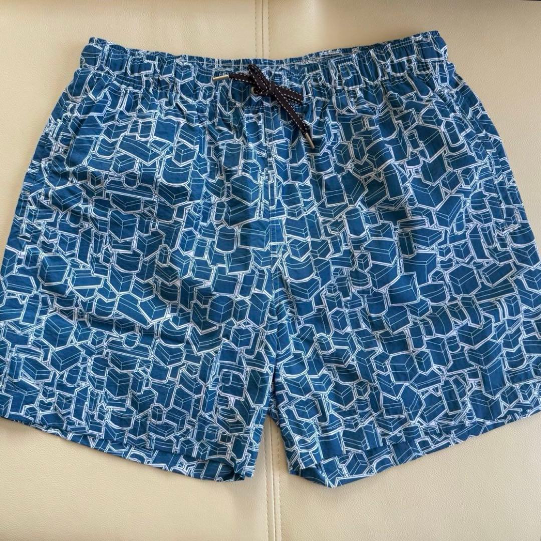 H HERMES エルメス 未使用タグ箱付き メンズ水着 L