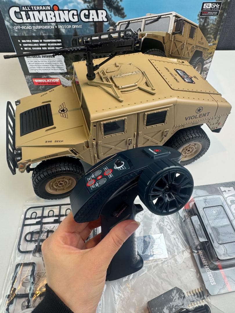 大型 無線リモコン オフロード ミリタリー 無線リモコンカー 技適認証済み