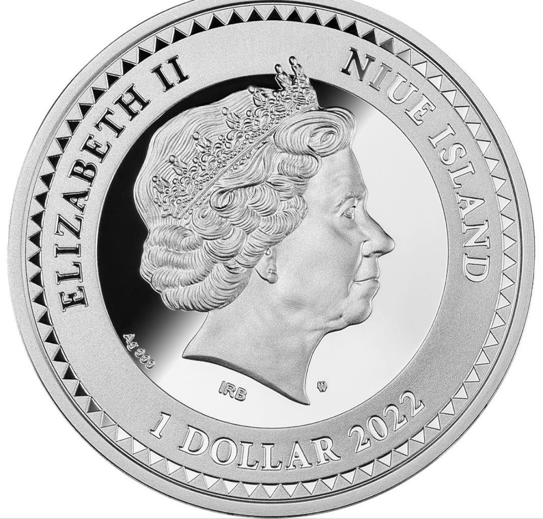 NGC最高鑑定☆2022 ニウエ ホルスの目 銀貨 カラー1oz シルバー