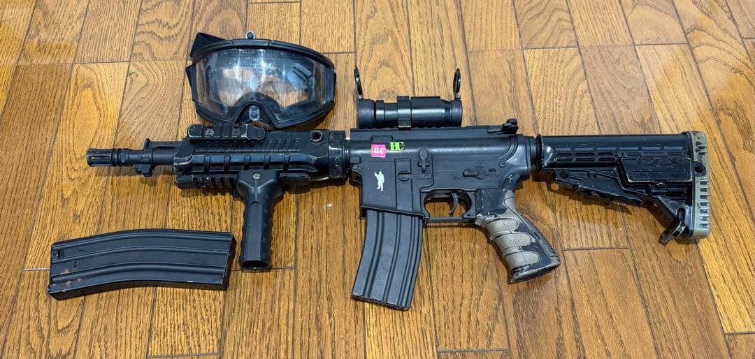 CAA 電動ガン セット ブラック サバイバルゲーム サバゲー