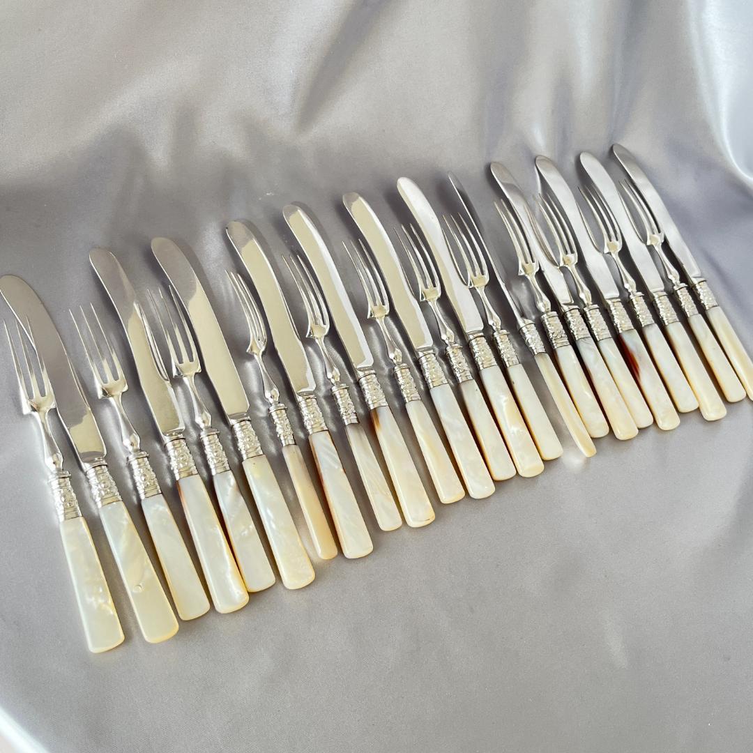 【Allen & Darwin】【白蝶貝 】デザートセット マザーオブパール