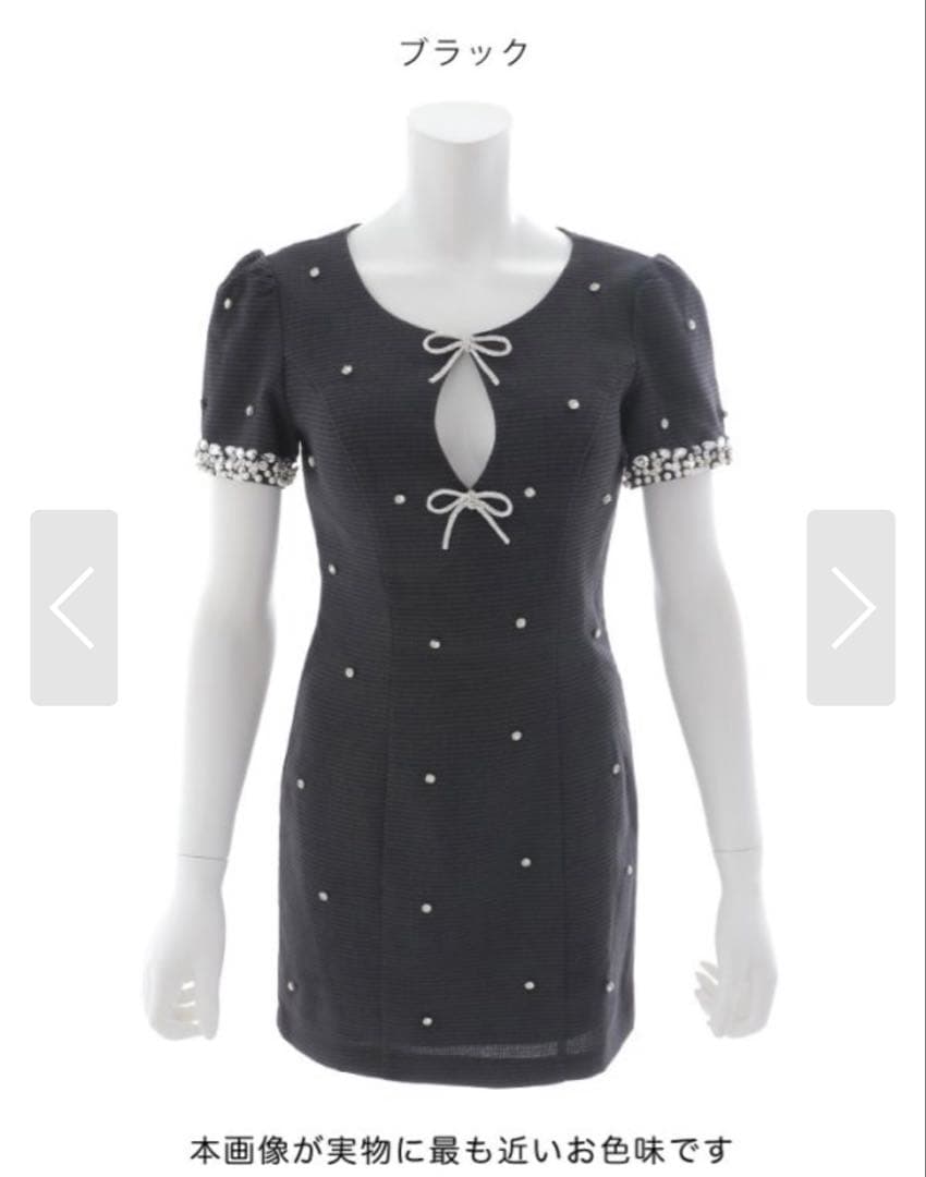 Jewels ジュエルズ 大粒ビジューワンピドレス キャバドレス