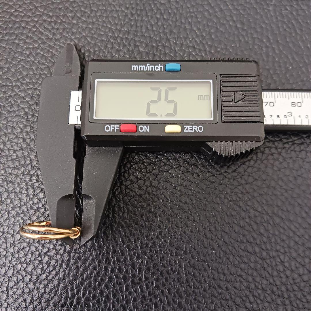 (C012013) K18 YG リング 指輪 4℃ ヨンドシー 約9-10号