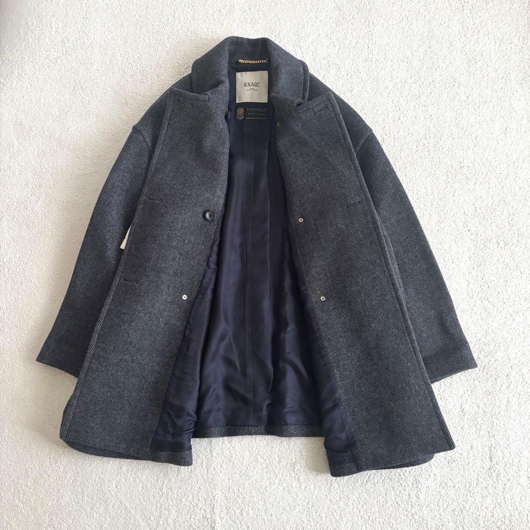 【新品】レサージュSUPER120 MANTECOステンカラーショートコート