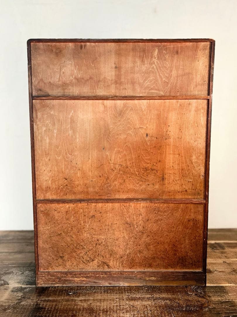 昭和レトロ 古家具 木製 飾り棚 ガラス戸 アンティーク 和家具 収納棚