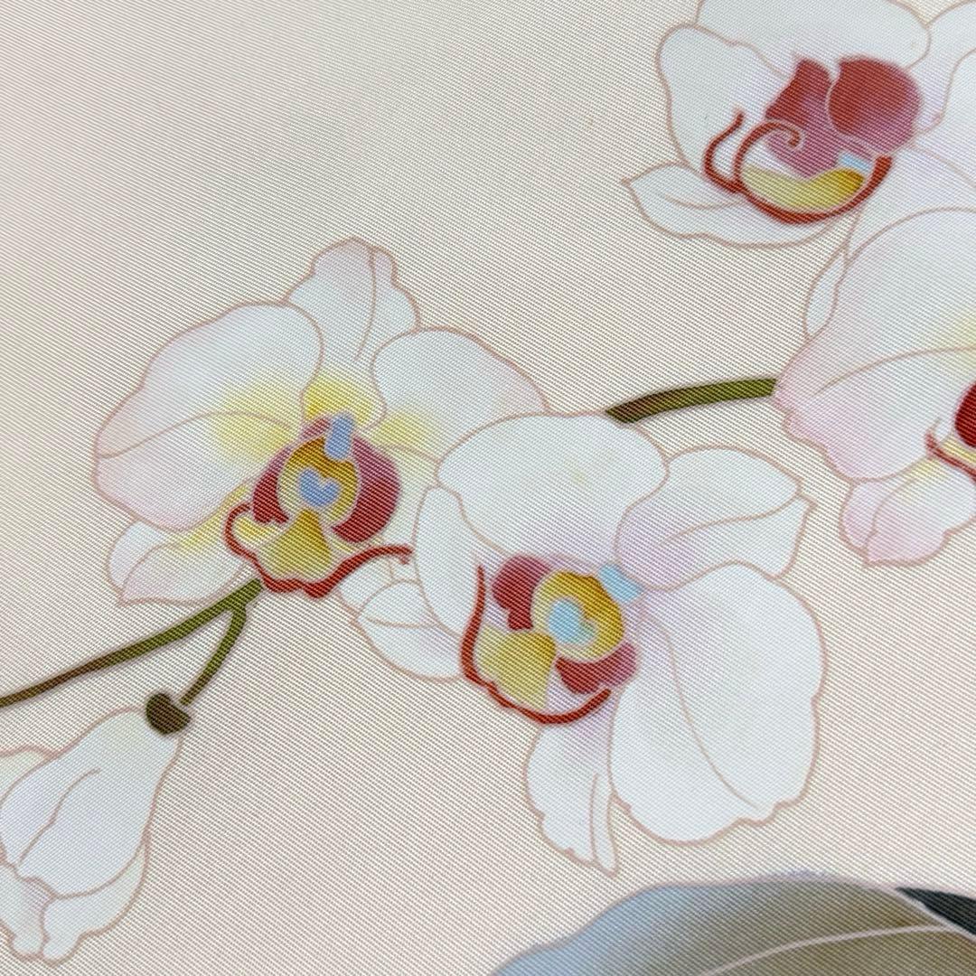 m-60 塩瀬 胡蝶蘭 作家物 正絹 名古屋帯