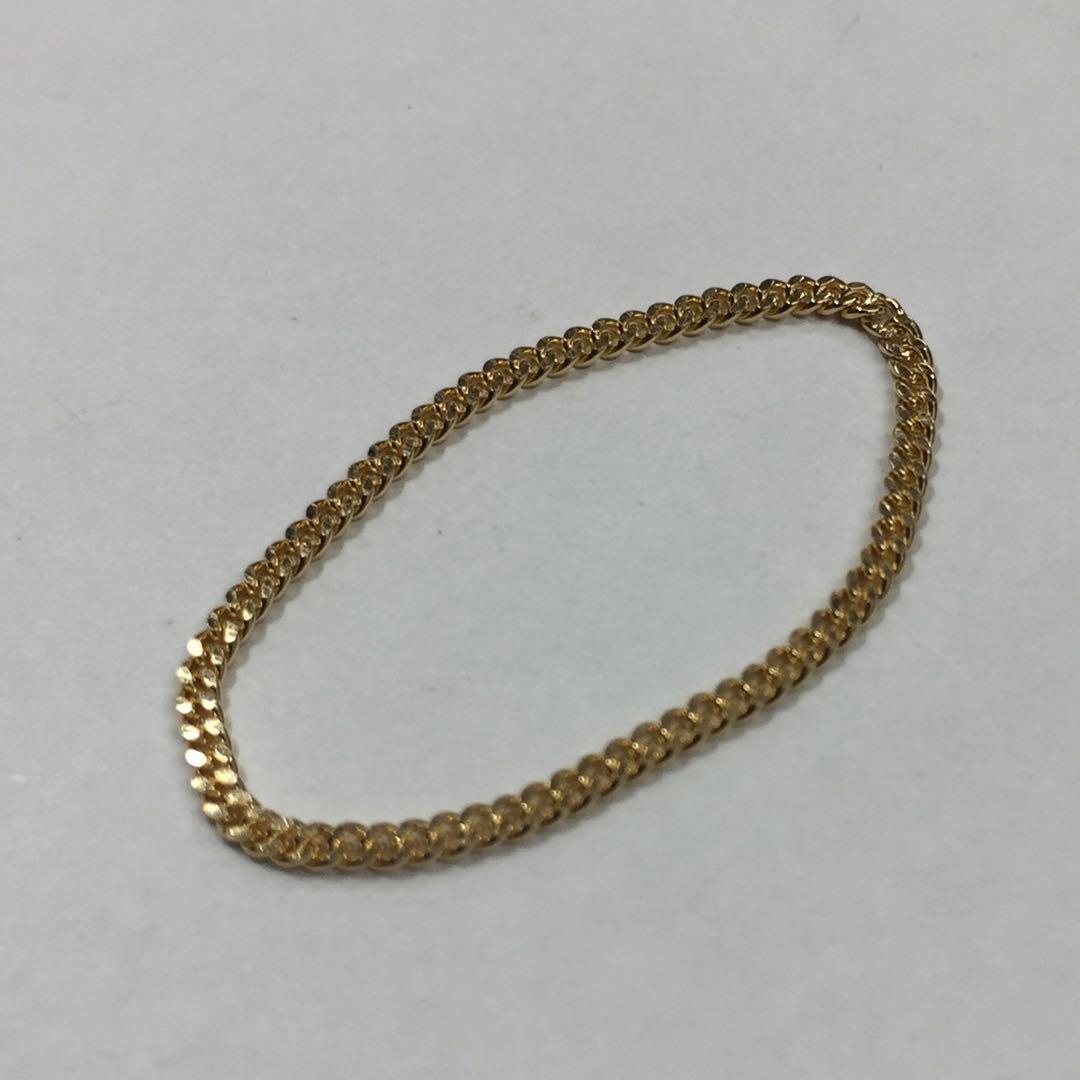 K18 1.5ミリ幅 喜平 チェーンリング 18金　イエローゴールド