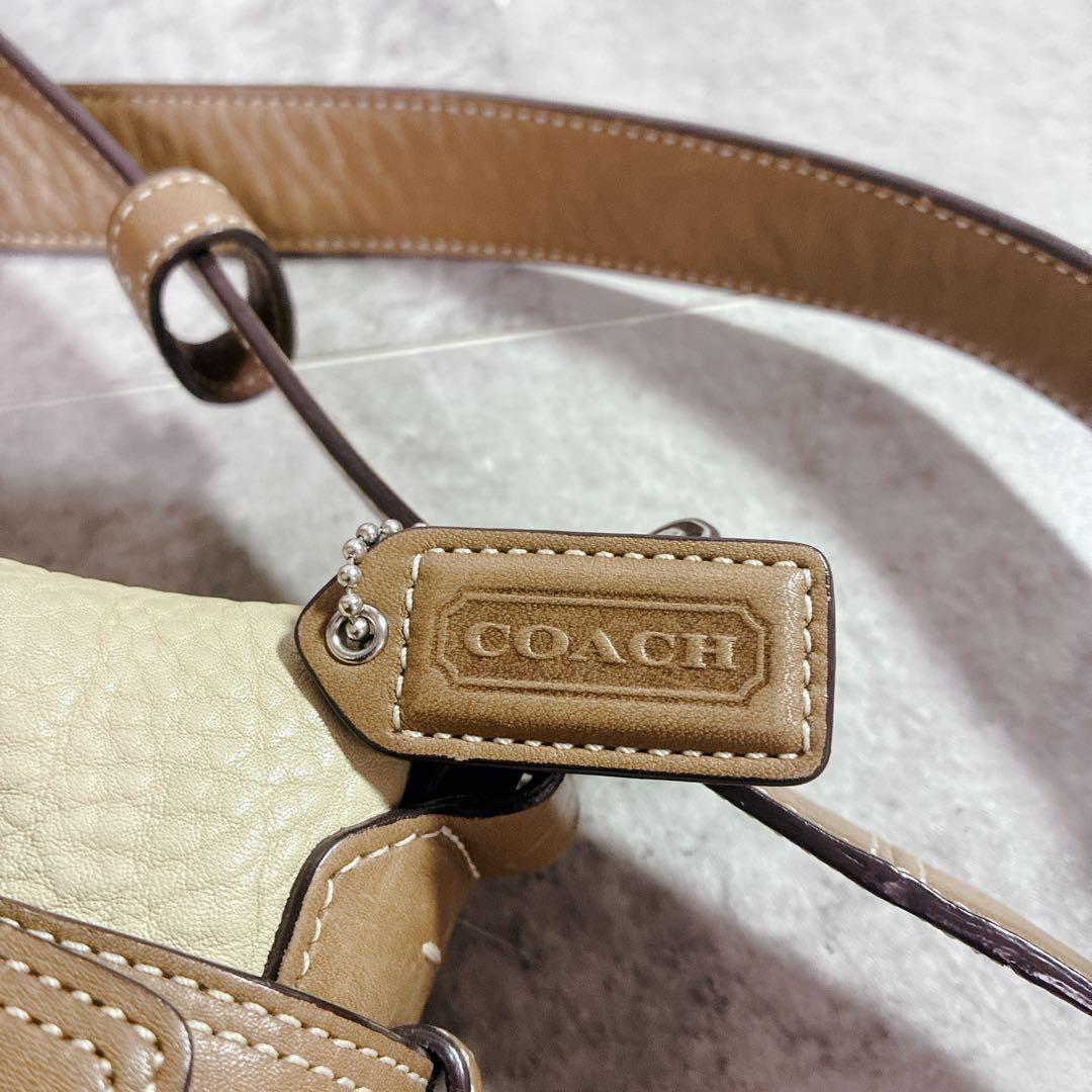 バッグ COACH SOHO ONESHOULDERBAG LEATHER BEGIE