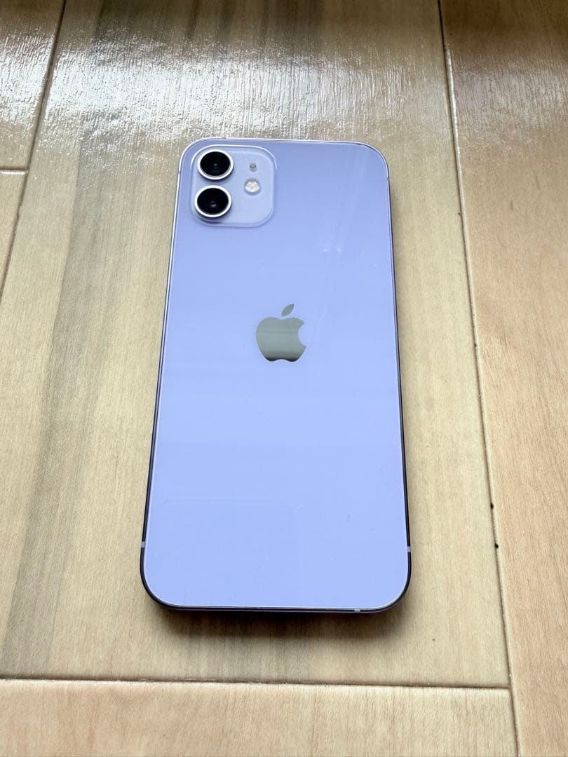 iPhone 12 パープル 64GB 本体+箱+充電ケーブル+説明書