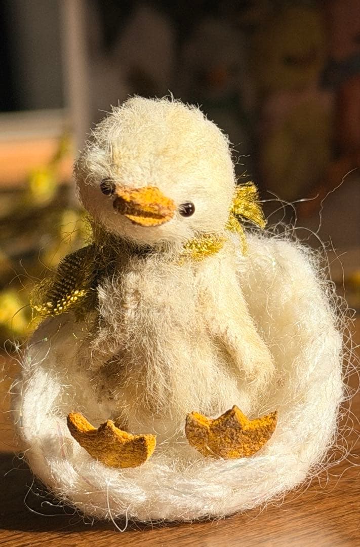 moriのえほん様　小さいアヒル　ぬいぐるみ　ミニチュア　ハンドメイド