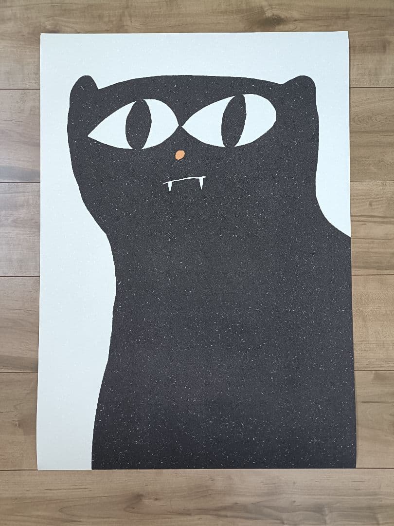 PSTR studio アートポスター 50×70cm Black Cat