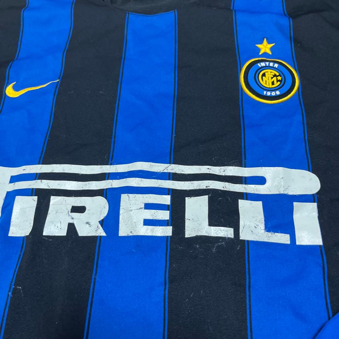 【90s】インテル　サッカー　ユニフォーム　18番　ブルガリア製　XL