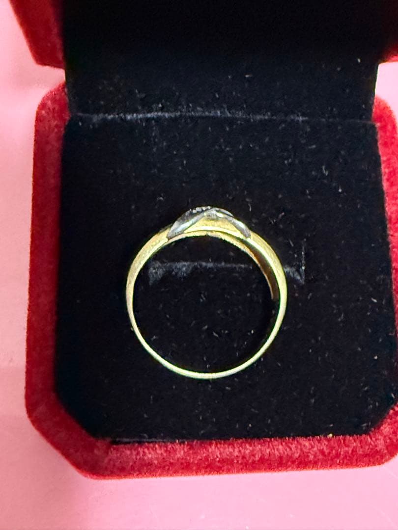 K18プラチナコンビダイアモンドリング3g