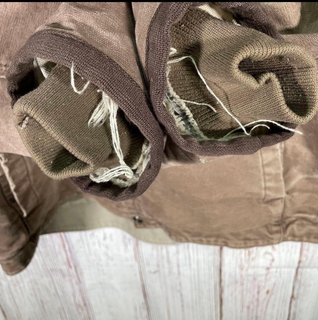 【メキシコ製】カーハート　ブルゾン　アクティブジャケット　ダック　茶　ロゴ