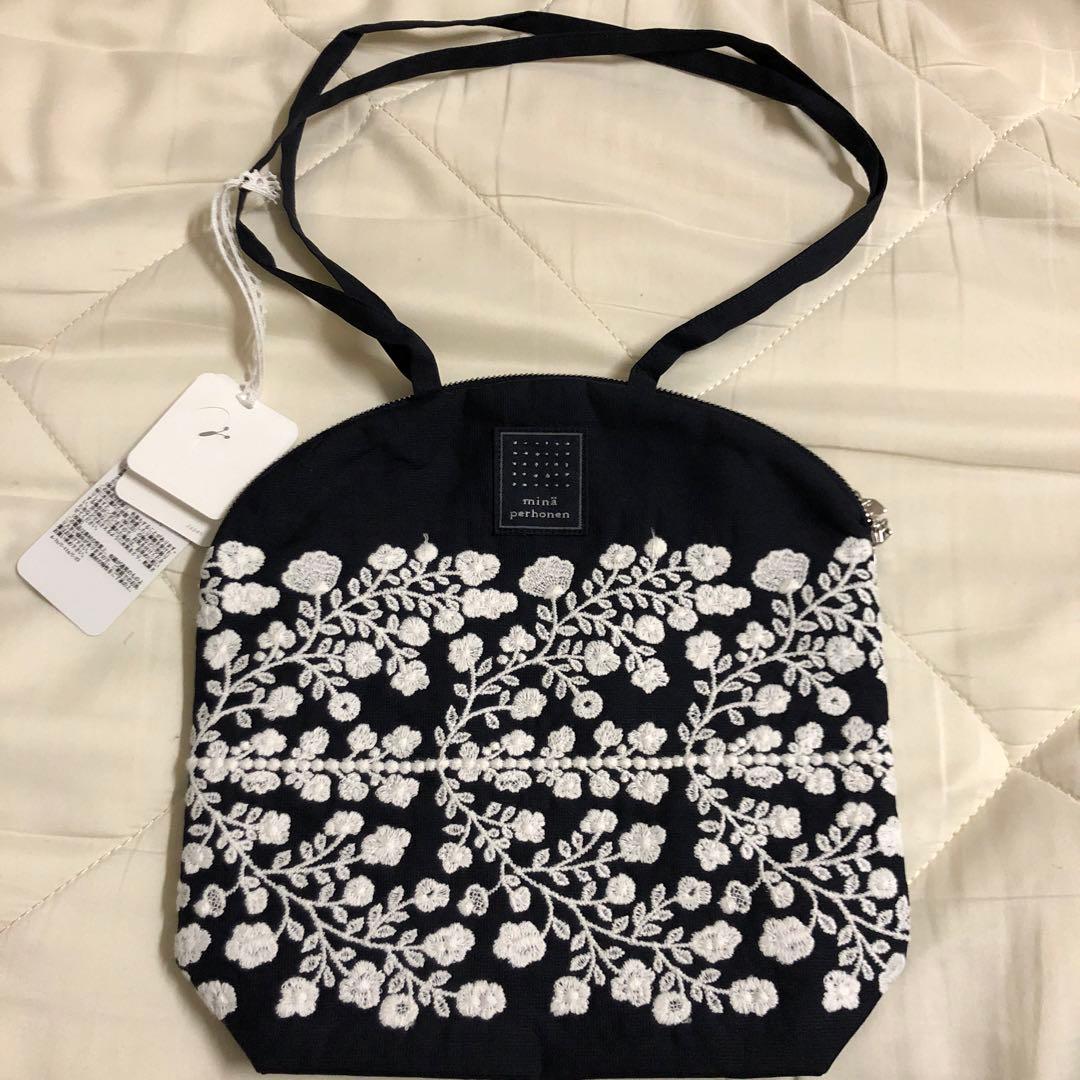 ミナペルホネン　マフィンバッグ　floraleaf 新品未使用